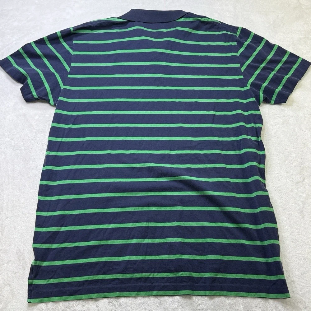 Vintage Y2K Polo by Ralph Lauren Stripe Polo Shirt XL Navy‎ 90s Blue Orange